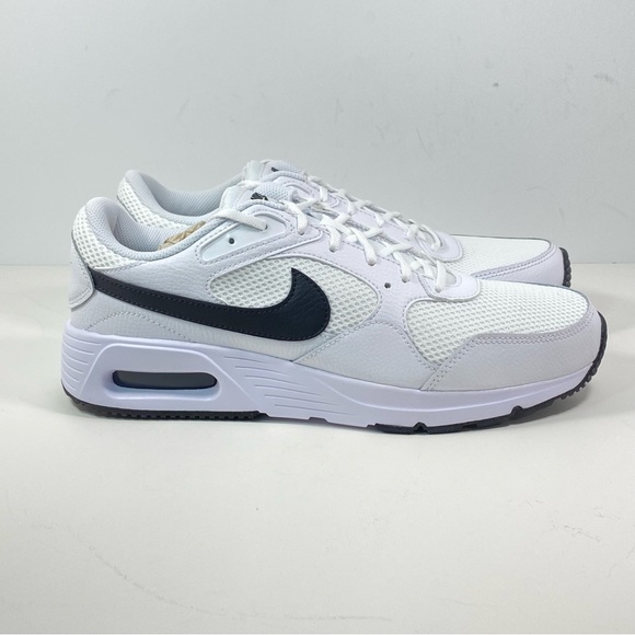 Nike Air Max SC Womens 12 White Black Logo CW4554-103 Mens 10.5 Walking Sneakers - Picture 2 of 13